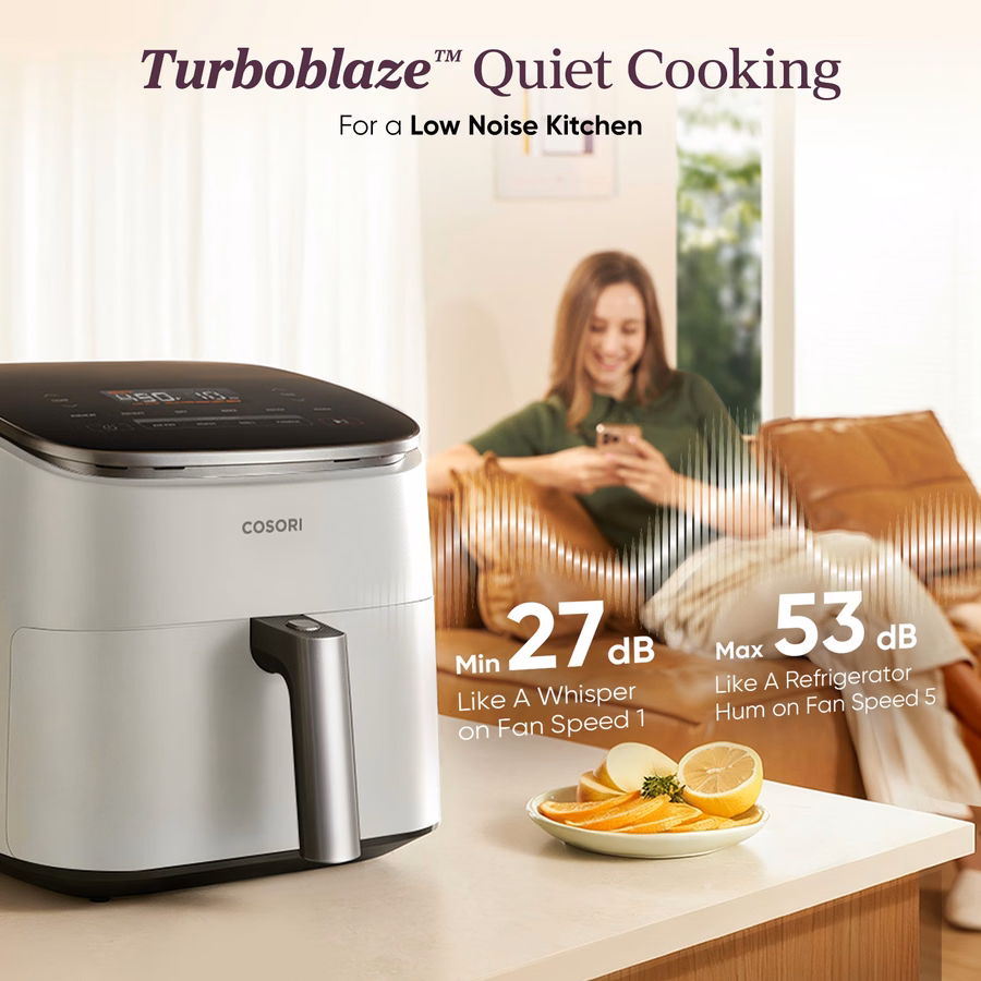 TurboBlaze™ 6.0 クォート エアフライヤー - ライトグレー